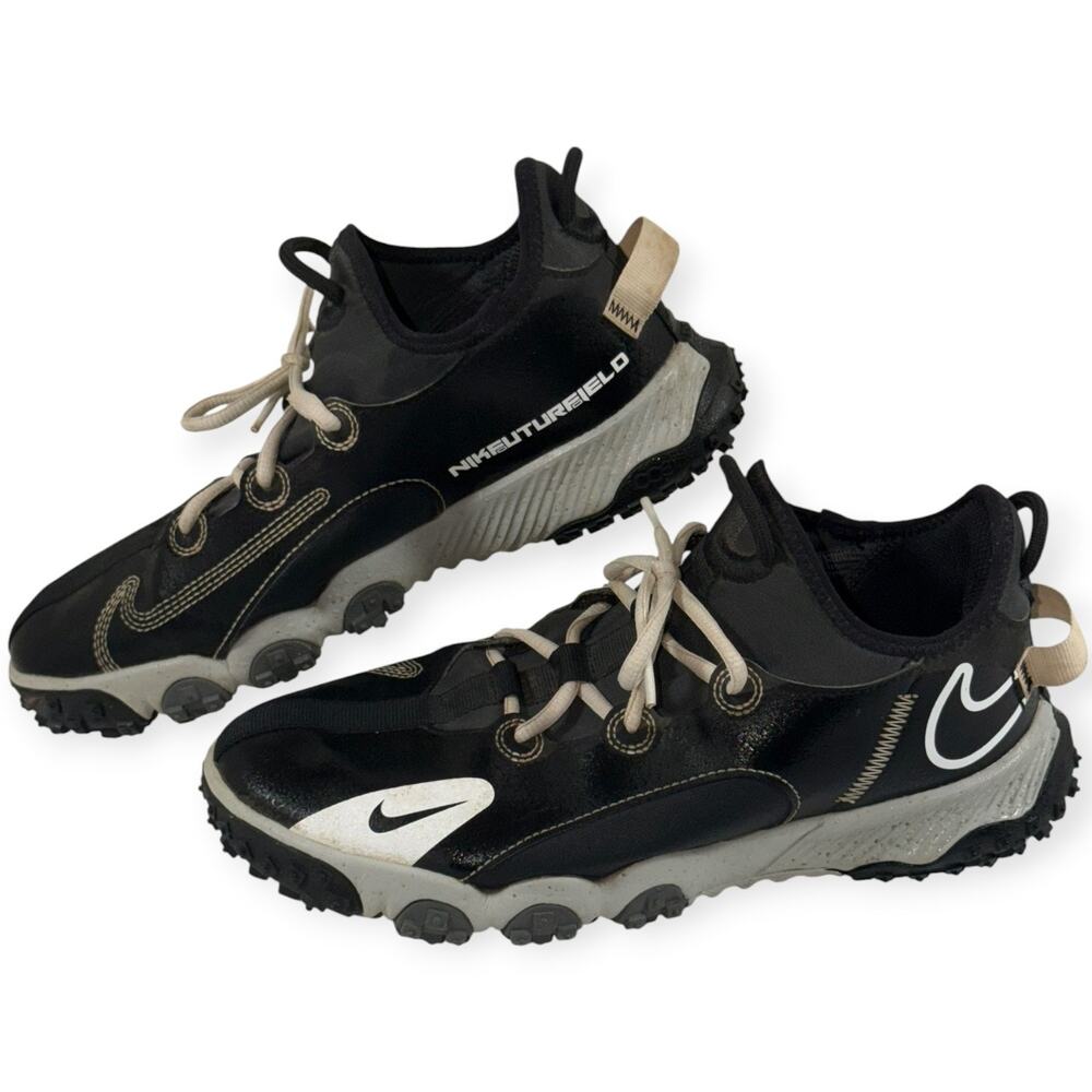 Nike GS Future Field Turf Shoe, Black/White/Gray, Youth 6Y